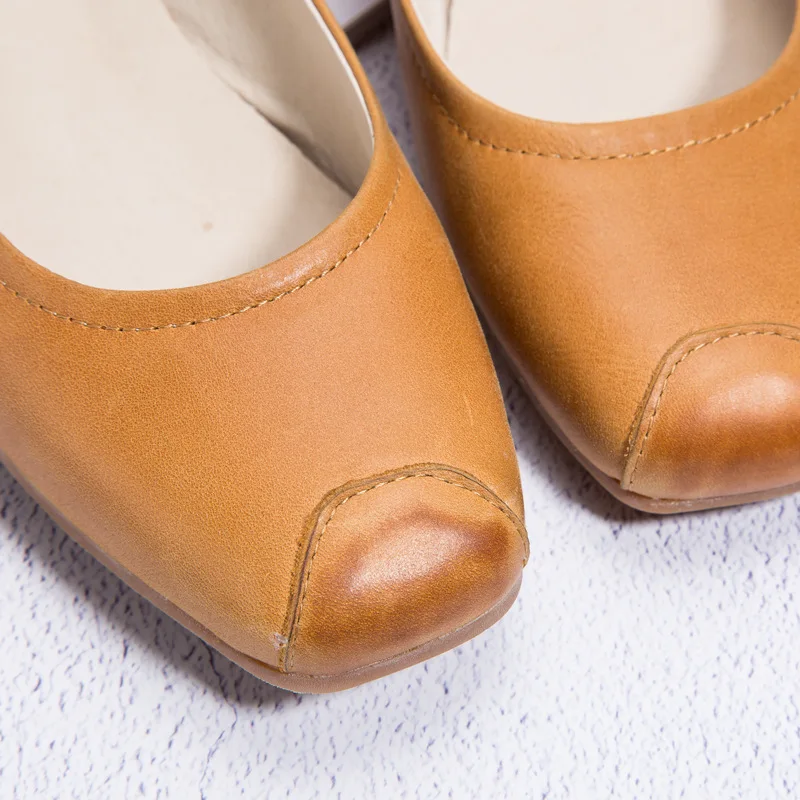 Movland-The new 2019 days of spring&summer are simple waxed cattle skin, pure handmade women's sole Casual shoes,2 colors Movland-The new 2019 days of spring&summer are simple waxed cattle skin, pure handmade women's sole Casual shoes,2 colors