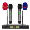 Freeboss FB-U08 2-сторонний 200 каналов PLL IR UHF беспроводной микрофон с 2 ручками для Karoke KTV вечерние UHF Динамический микрофон ► Фото 1/6