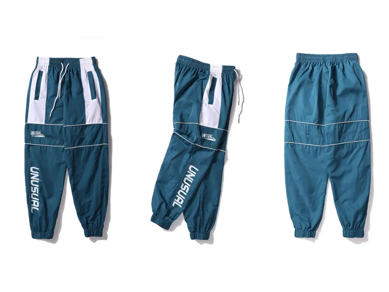 Color Block Patchwork Track Harem Pants 6