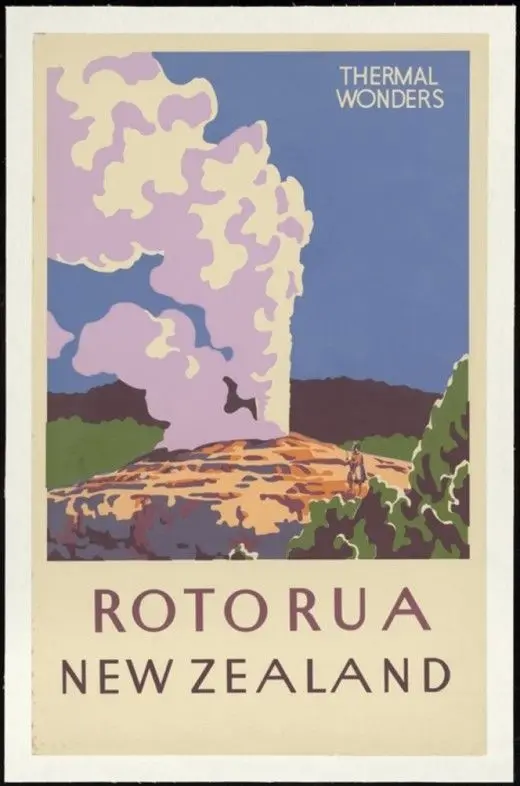 

Rotorua Mount New Zealand NZ Visit Landscape Trip Travel Retro Vintage Poster Canvas DIY Wall Art Home Bar Posters Decor