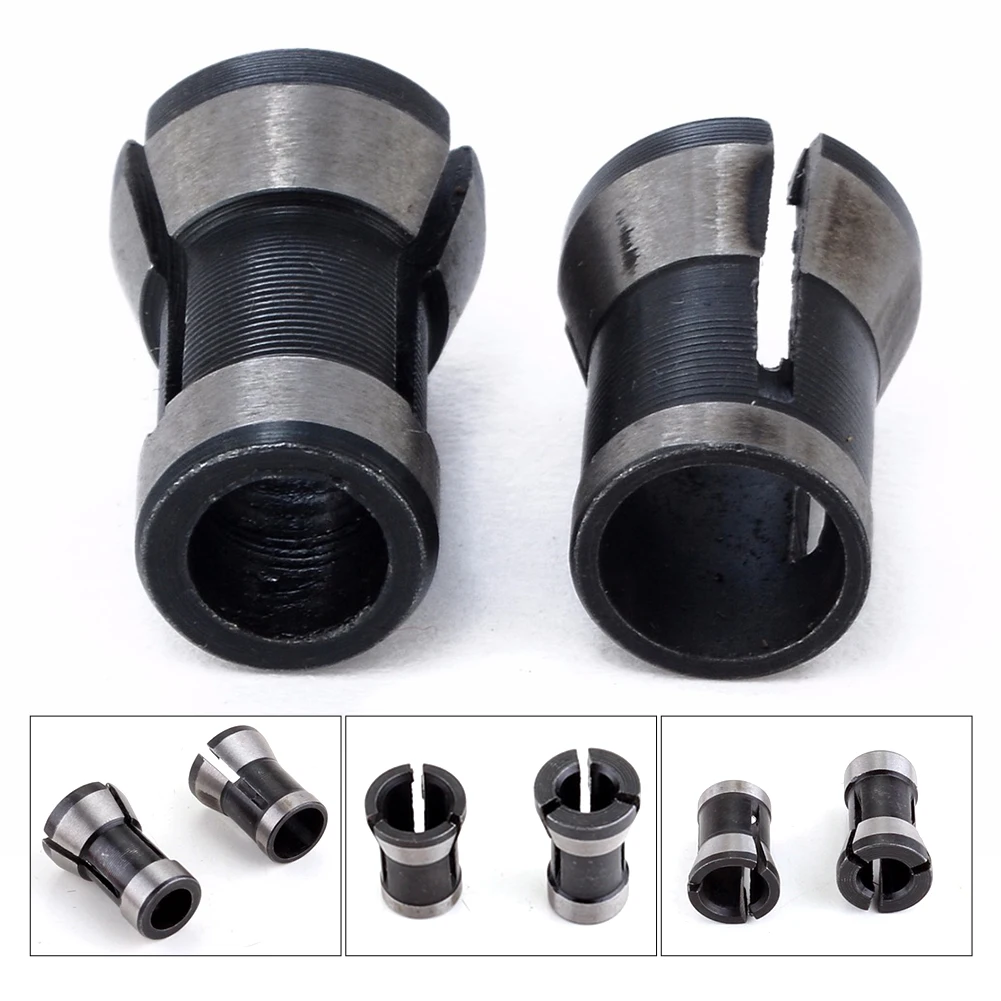 

Manufacturing Woodworking Machine Cutter Collet Chuck Engraving Trimming Stable 6.35mm 8mm For Machinery Electric Router Durable