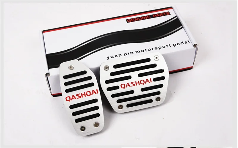 For-Nissan-2016-Qashqai-2pcs-Aluminum-Alloy-Rubber-Accelerator-Footrest-Brake-Pedal-Car-Non-slip-Stickers (1)