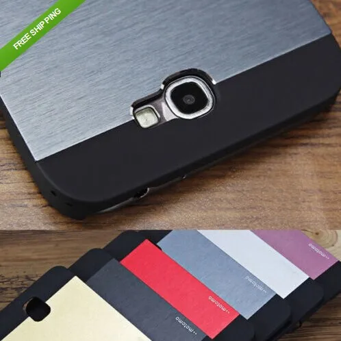 Free shipping for Luxury Hybrid Metal Brushed Hard Case Cover For Samsung Galaxy S5 SV I 9600 Phone Cases |