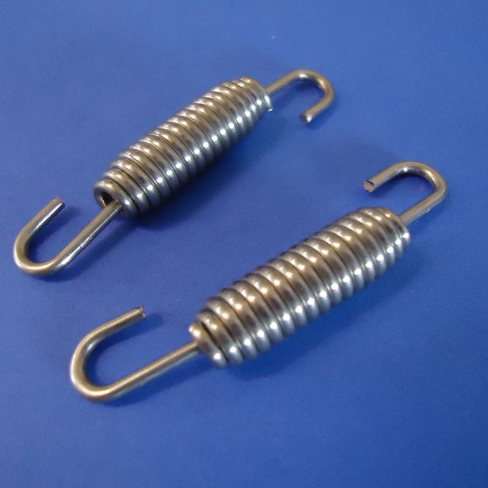 

2PCS Practical Durable Replacement Exhaust Springs Universal Stainless Steel Motorcycle Heat Resistant Manifold Parts Expansion