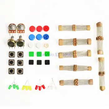 

1 sets Handy Portable Resistor Kit forArduino Starter Kit UNO R3 LED potentiometer tact switch pin header