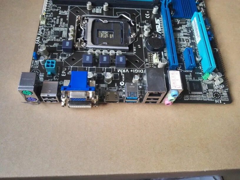 Б/у, Asus B75M-PLUS оригинальная б/у настольная Материнская плата Intel B75 Socket LGA 1155 i3 i5 i7 DDR3 32G SATA3 USB3.0