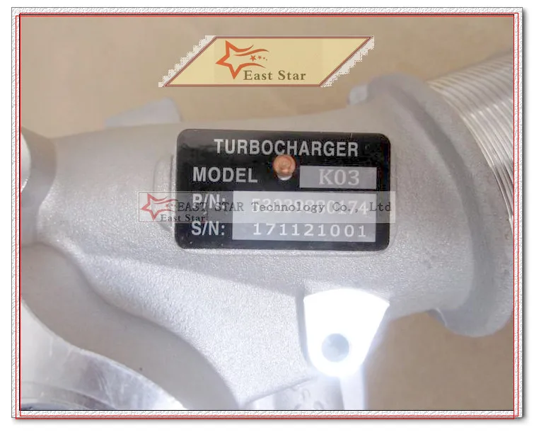 Turbo K03 53039880174 53039700174 55574478 5860016 55355617 For OPEL Astra Corsa For Buick Excel GT Regal Z16LET 1.6T 1.6L 132kw (3)