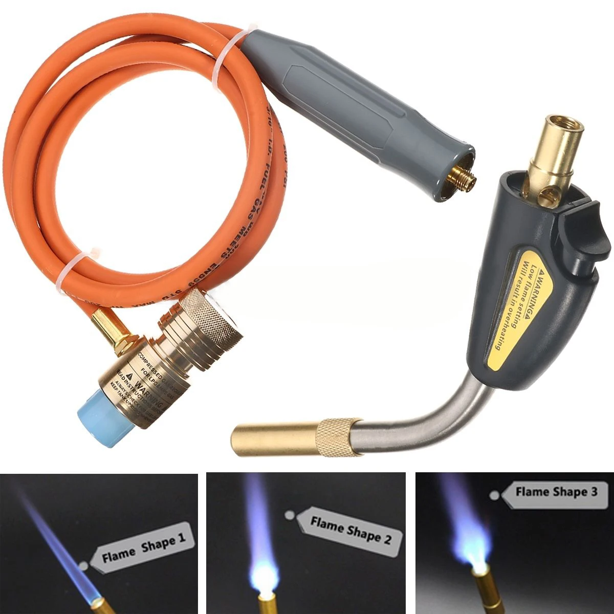 New Mapp Gas Self Ignition Plumbing Turbo Torch With Hose Solder Propane Welding