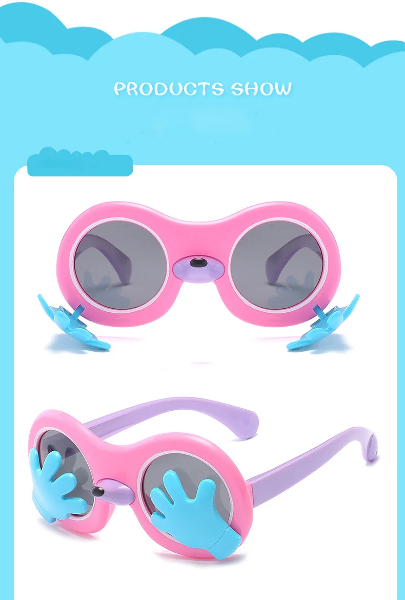 MS солнцезащитные очки для детей Детский мультфильм поляризованный бренд детские солнцезащитные очки унисекс 100% УФ-защита Óculos милые для