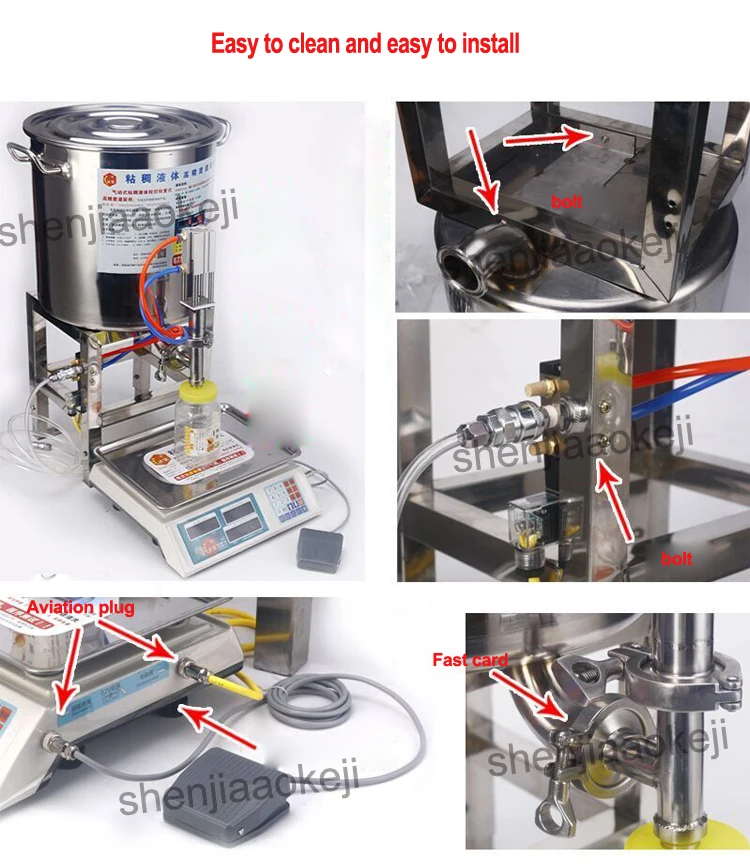 Коммерческий цифровой контроль вязкой жидкости машина для наполнения тары мед количественная машина для наполнения тары из нержавеющей стали машина фасовки меда