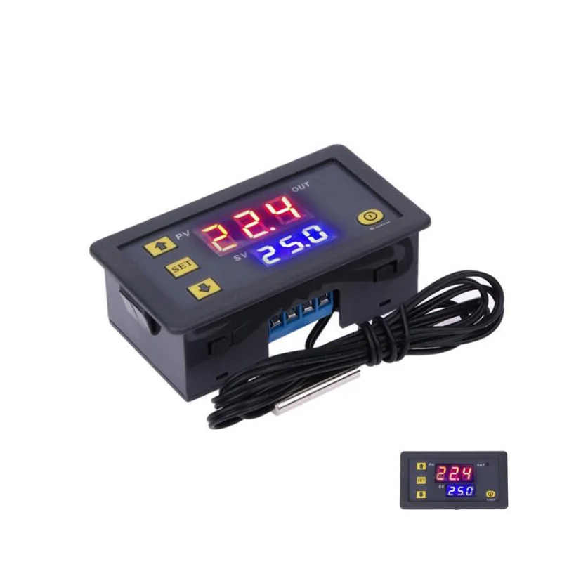 

20A 12V 24V 110-220V digital temperature controller thermostat regulator heating and cooling control sensor instrument