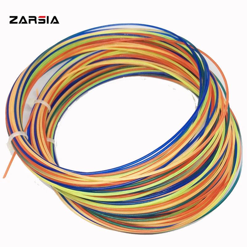 10pcs ZARSIA Tennis Racket String 1.30mm Rainbow Racket Sport Training