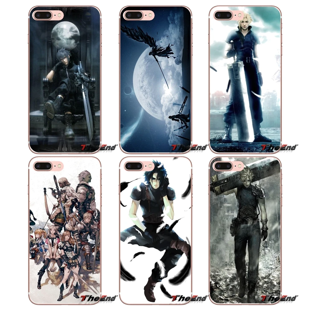 Для Apple iPhone X 4 4S 5 5S SE 5C 6 6S 7 8 Plus 6sPlus 6Plus 7plus 8plus final fantasy прозрачные мягкие чехлы |