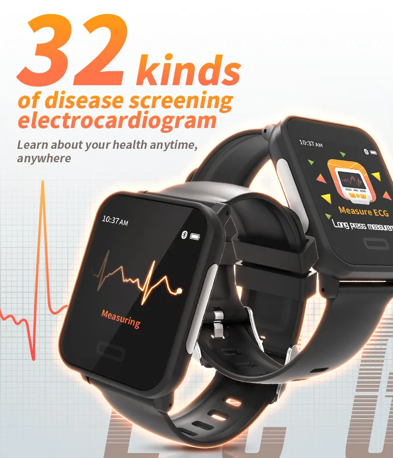 Смарт-часы E33 с ECG HR кровяное давление водонепроницаемый смарт-браслет Bluetooth фитнес-часы телефон дропшиппинг спортивный браслет