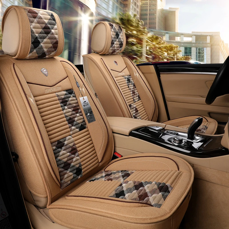  Wheat shell inside Car Seat Cover for ford ranger fusion focus 2 mk2 mondeo mk3 mk4 kuga auto acces