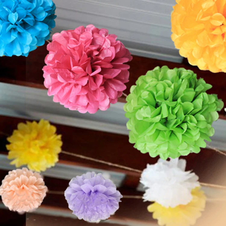 5 шт. Разноцветные бумажные цветы 8 дюймов 20 см|pom dogs|flower buttonflower coupons free shipping |