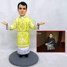 Церковный жрец пастор молитва день рождения фигурки миниатюрные Свадебные игрушки brinquedos персонализированные пользовательские полимерная глиняная Статуэтка кукла