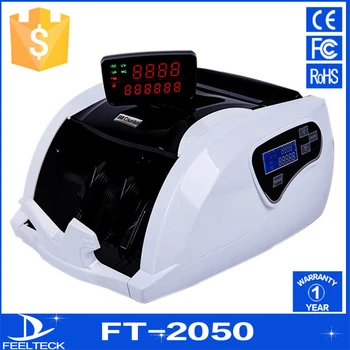 

FT2050 New Money Counter Counting Machine Currency counter Counterfeit Detector UV MG Cash Bank Detector LCD Display 110V 220V