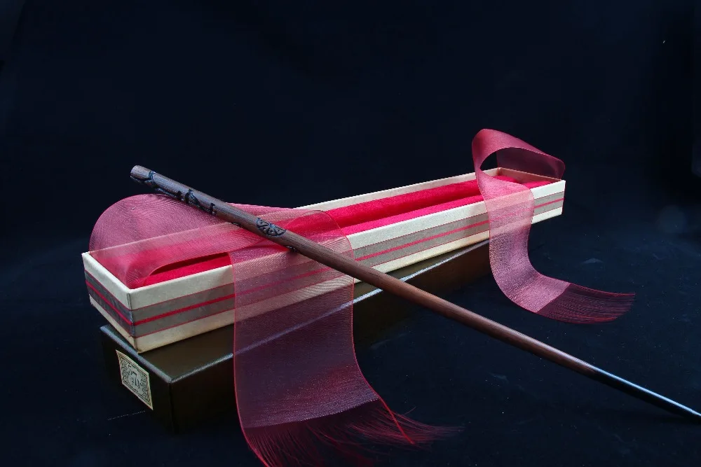 

Newest Iron Core Cedric Diggory Magic Wand/Harry Magical Wand/Original Ribbon Gift Box Packing Free Train Ticket