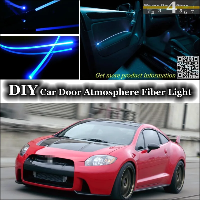 interior Ambient Light Tuning Atmosphere Fiber Optic Band Lights For Mitsubishi Eclipse Plymouth Laser Eagle Talon Inside Door | Автомобили