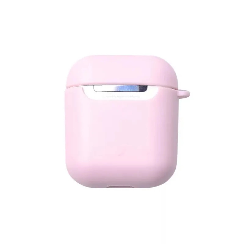 Мягкий силиконовый матовый чехол с логотипом на заказ для AirPods, чехол для Bluetooth, беспроводная крышка Airpod, сделай сам, индивидуальные фото буквы - Цвет: pink 03