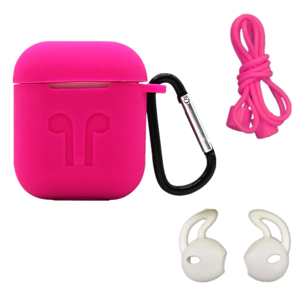 Five-piece Earphone Accessories For Apple Airpods Earbud Case Storage Box Soft Waterproof Silicone Mini Headset Protective Cover (13)