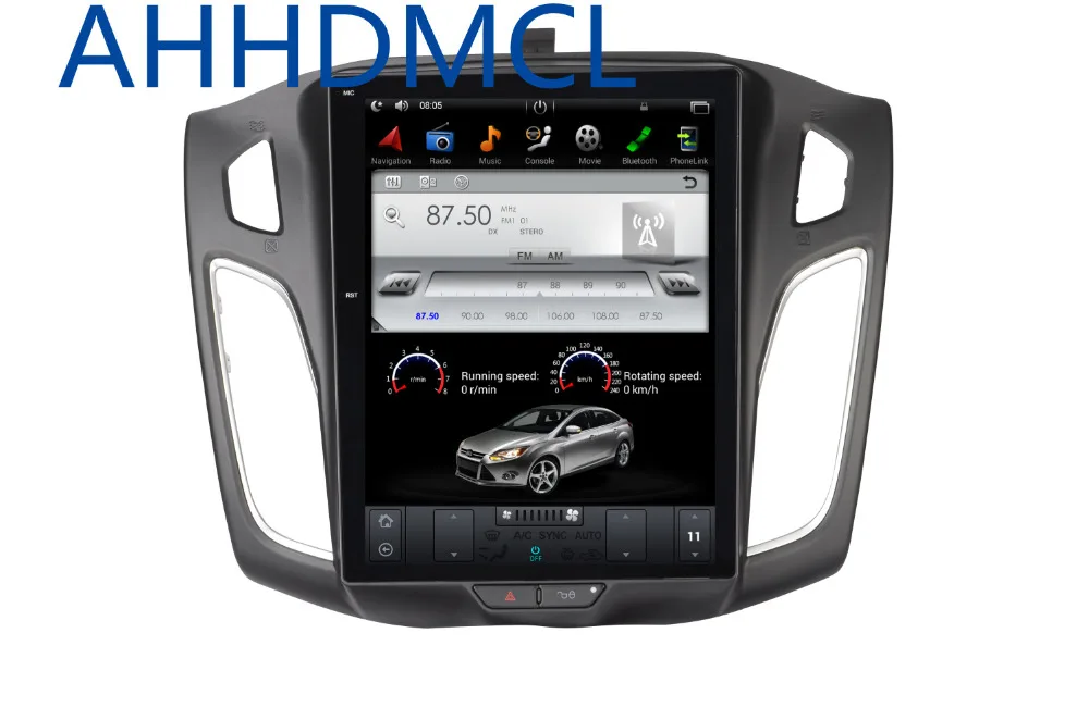 Top Car Multimedia Player Car PC PAD Tesla Style Player Android 7.1 GPS For Ford Focus 2012 2013 2014 2015 2016 2017 2018 0