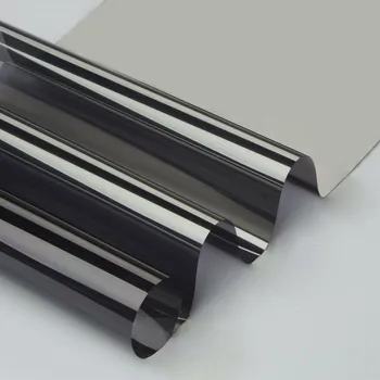 

HOHOFILM Transparent Privacy Grey Silver Glass Films Window Film Sticker One-Way Mirrored Insulation Sunscreen 1.52m x 20m
