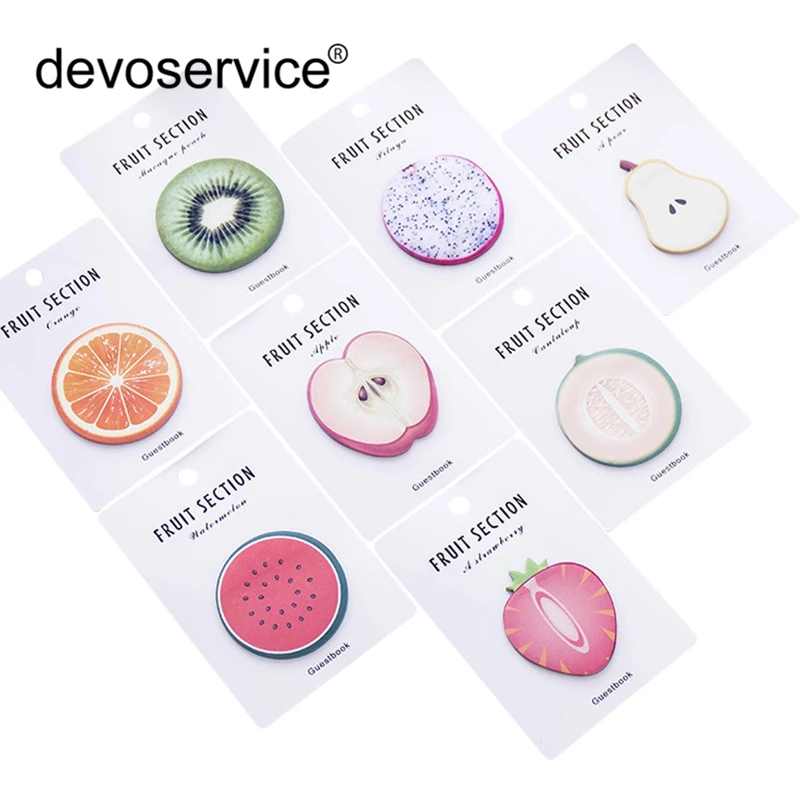 

Kawaii Fruit Sticky Note Memo Pad Post Note Office Planner N Times Sticker Paper Decoration Stationery Office School Supplies