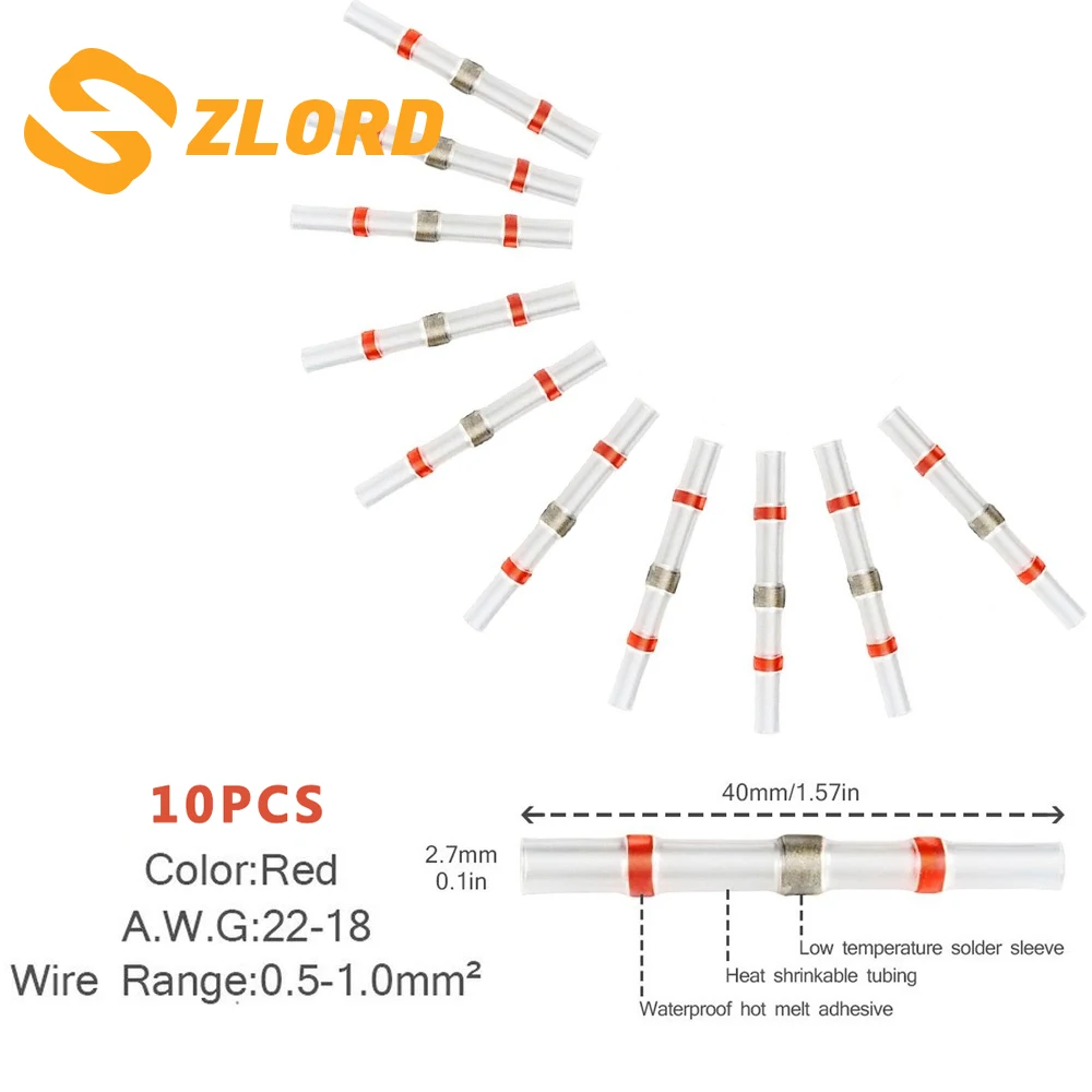 Zlord 10 шт. термоусадочные паяльные терминалы для Audi A4 B6 A3 A6 C5 Q7 A1 A5 A7 A8 Q2 Q3 Q5 R8 TT S5 S6 S7 S8