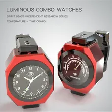 SPIRIT BEAST аксессуары для мотоциклов термометр для мотокросса эссории модифицированные светящиеся электронные часы термометр Combo Creativ