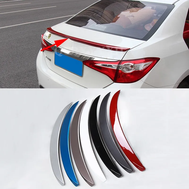 Автомобильный Стайлинг ABS Материал спойлер на крышу без краски Авто украшение Внешнее украшение для Toyota Corolla