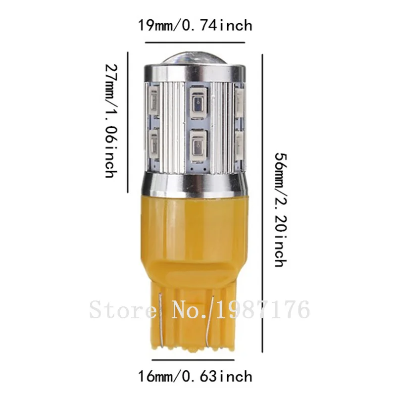 1 шт. Автомобильные светодиодные лампы T20 7443 W21/5W 12 SMD Q5 5630 W3x16q В|car light|12v car led lamplight fog |