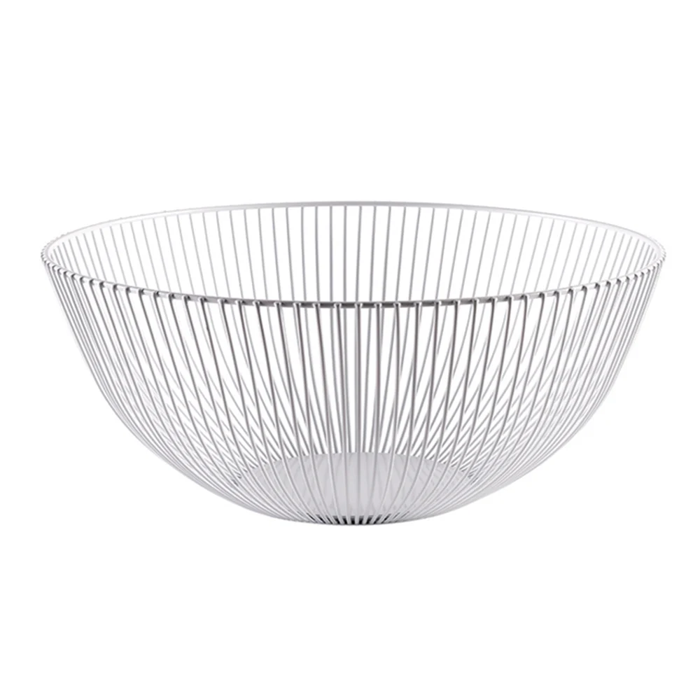 Nordic Creative Minimalist Fruit Basket Living Room Creative Fruit Drain Basket Home Iron Fruit Bowl Storage Basket