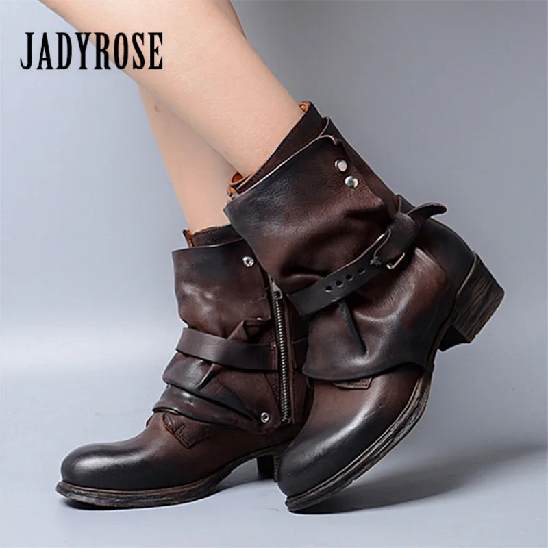 Jady/модные коричневые женские ботильоны; сезон осень-зима; ботинки на плоской подошве; сапоги из натуральной кожи для верховой езды; Botas Mujer; ж... Jady/модные коричневые женские ботильоны; сезон осень-зима; ботинки на плоской подошве; сапоги из натуральной кожи для верховой езды; Botas Mujer; ж...