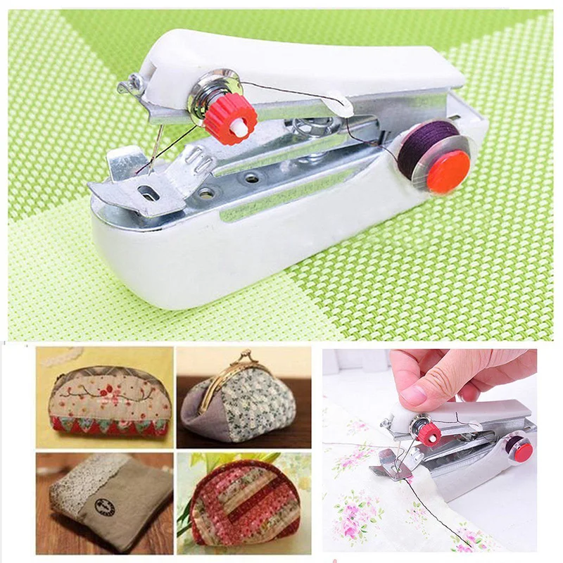 

Mini Hand Sewing Machine DIY Color Random Handy Sewing Tool 11*7*4cm Sewing Accessories