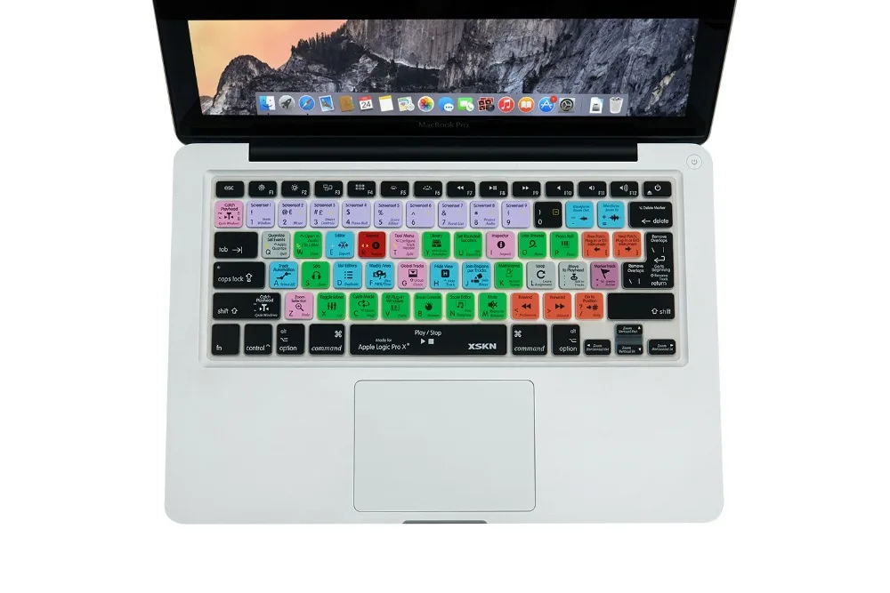 para a Lógica Teclado de Silicone Pele para Macbook Polegada para Macbook Atalho Funcional Capa ar 13 1315 Eua & Europeu Pro x 10 - Imagem 5