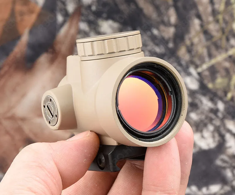 Тактический trijicon MRO стиль 1x Red dot прицел с qd Пикатинни Крепление adatper TAN M9500