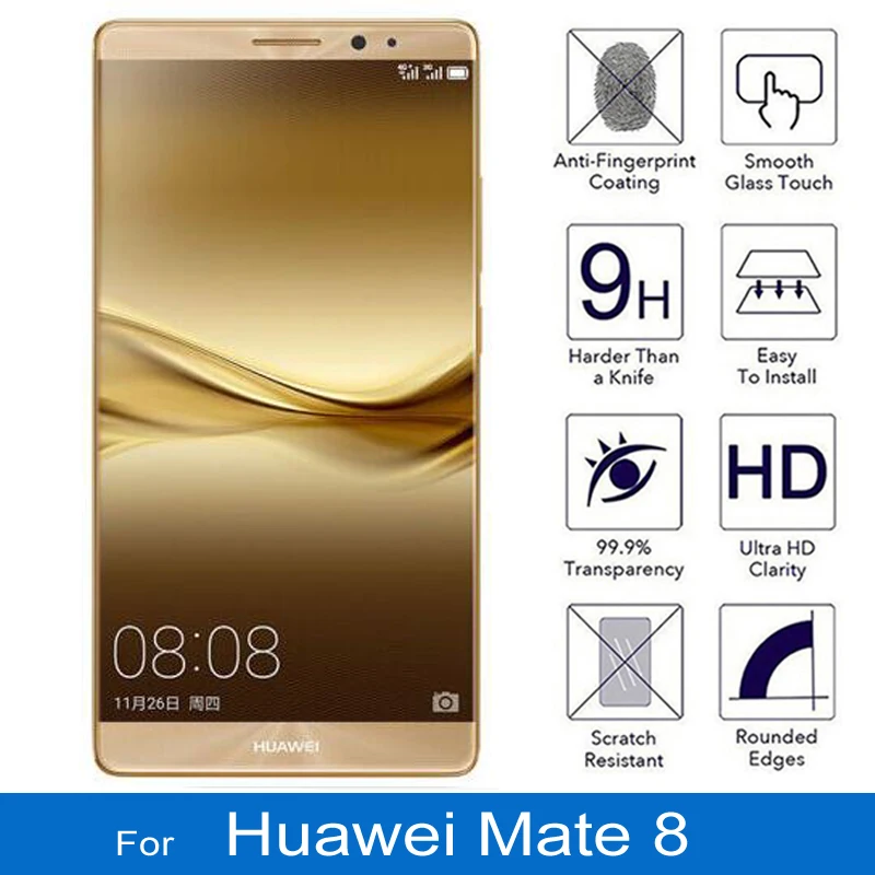 Для Huawei Mate 8 Защитное стекло для экрана Mate8 защитная пленка 9H 2.5D Закаленное hoesjes |