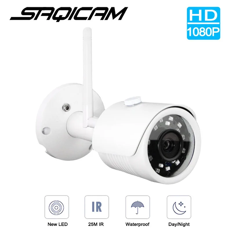 Saqicam 4CH Беспроводная система видеонаблюдения Sony IMX323 1080P WIFI 2.0MP IR Водонепроницаемая