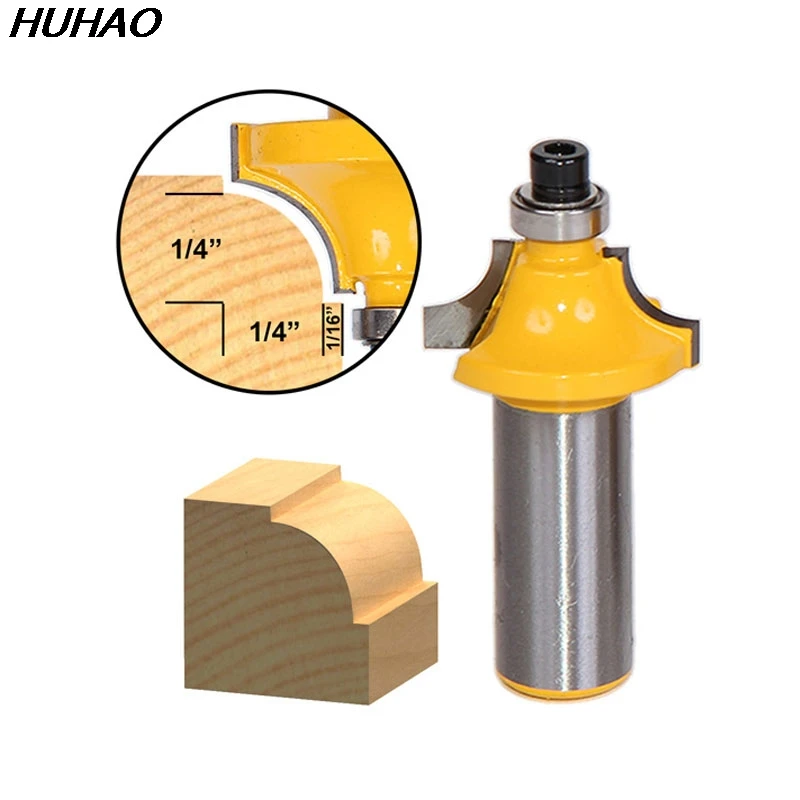 

1pcs Round Over Beading Edging Router Bit - 1/4" Radius - 1/2" Shank
