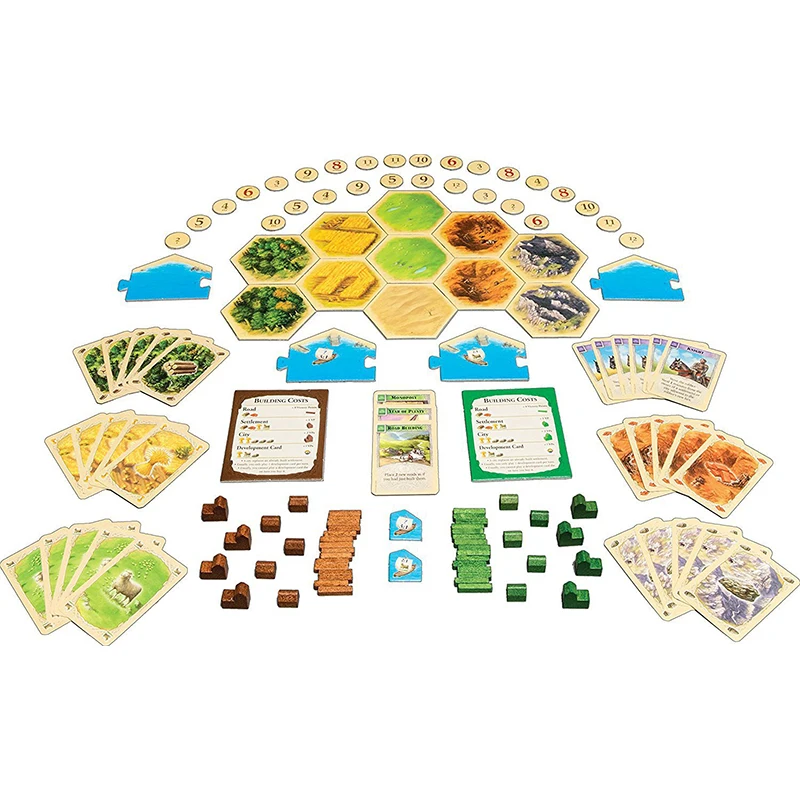 

Island Board Game Family Fun Entertainment Playing Card Game Educational English Fun SEAFARERS version Extension pack