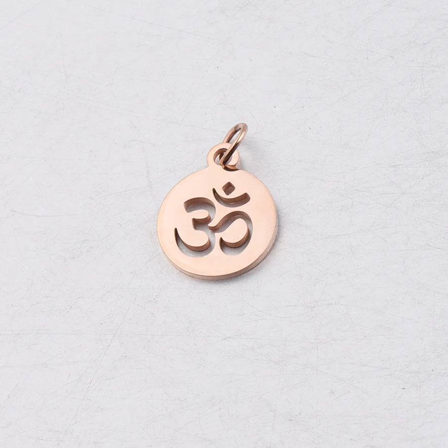 Подвески для йоги OM из нержавеющей стали 100% ювелирные изделия Hinduism зеркальные