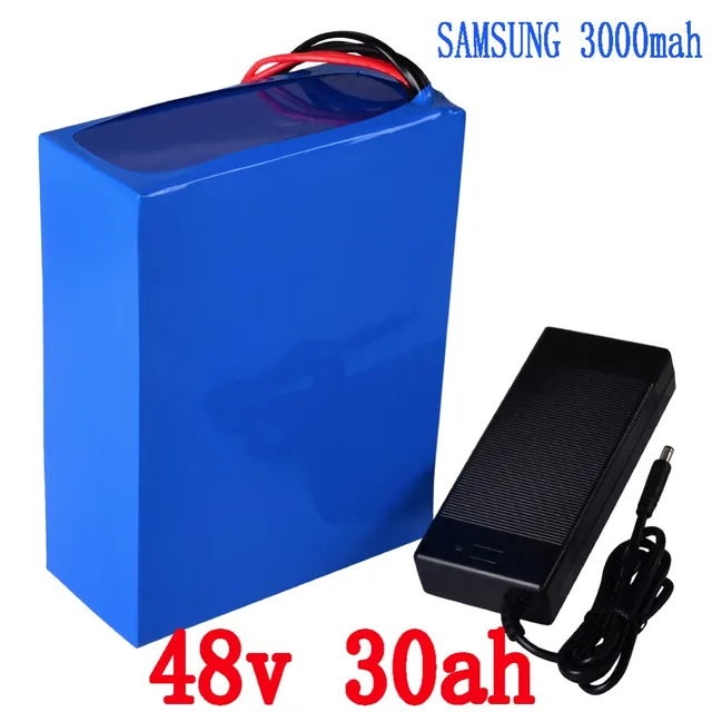 Cheap Bicicleta Eletrica Bicycle Battery 48v 30ah 2400w Lithium Ebike With 54.6v 2a Charger 30a Bms E-bike Pack Free Shipping