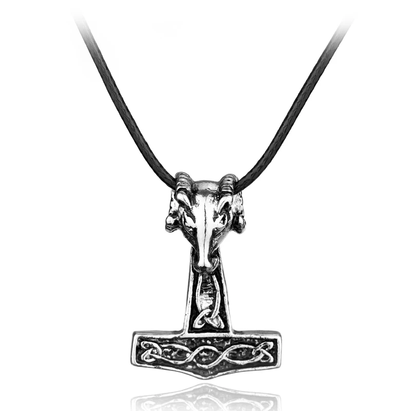 Секта Посеребренная Тор молоток узел ожерелье Викинг норвежский Odin ювелирные изделия для оптовых мужчин рождественские подарки