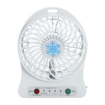 

Portable Mini USB Fan LED Light Air Cooler Small Desk 18650 Battery Fan for PC Laptop Cooling High Quality Zerosky