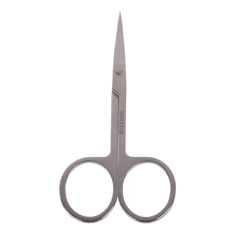 

HUAMIANLI Professional Scissor Manicure For Nails Eyebrow Nose Eyelash Cuticle Scissors Curved Pedicure Makeup Tools