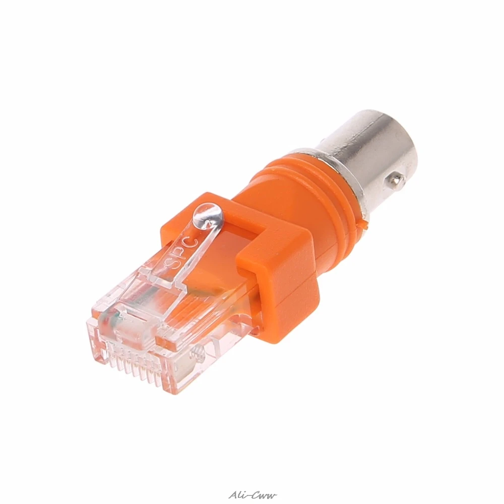 

1 PC BNC Female To RJ45 Male Adapter Connectors Chassis Panel Mount Monitor Accessories