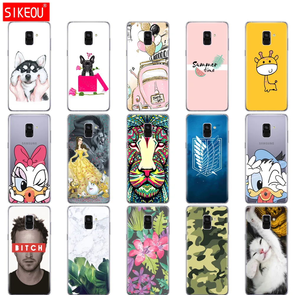 

Silicone phone Case For Samsung Galaxy A8 2018 A530 A530F silicon Cover For Samsung A8 Plus 2018 A730 A730F Clear Case