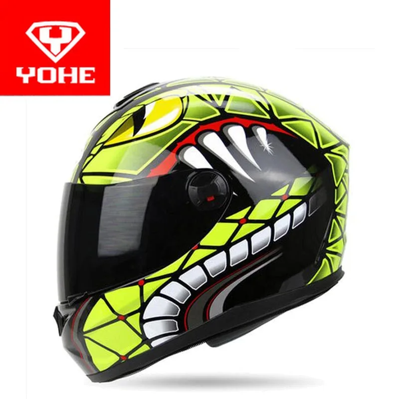 Лето новая рыцарская защита YOHE анфас мотоциклетный шлем YH966 мотоциклетные шлемы из ABS PC козырек Размер M L XL XXL